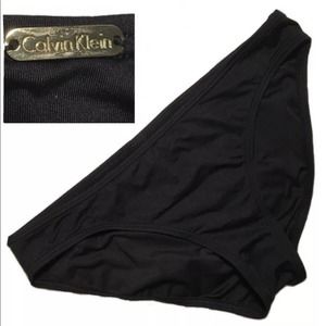 Calvin Klein Small Black Swimsuit Bikini Bottom